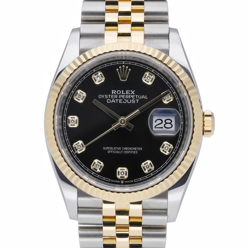 Rolex Datejust 126233, Brown dial, 41mm Steel & Yellow Gold