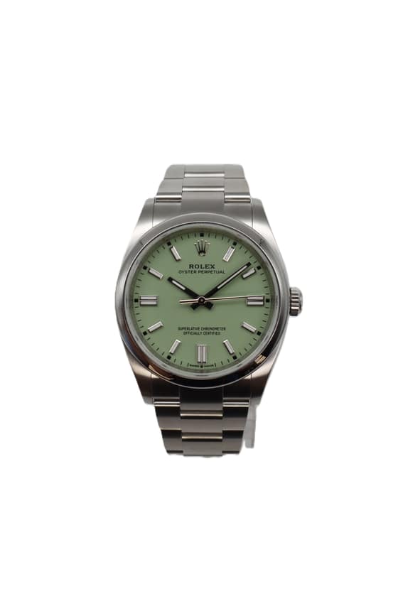 Rolex Oyster Perpetual 126000, Green dial, 36mm Oystersteel