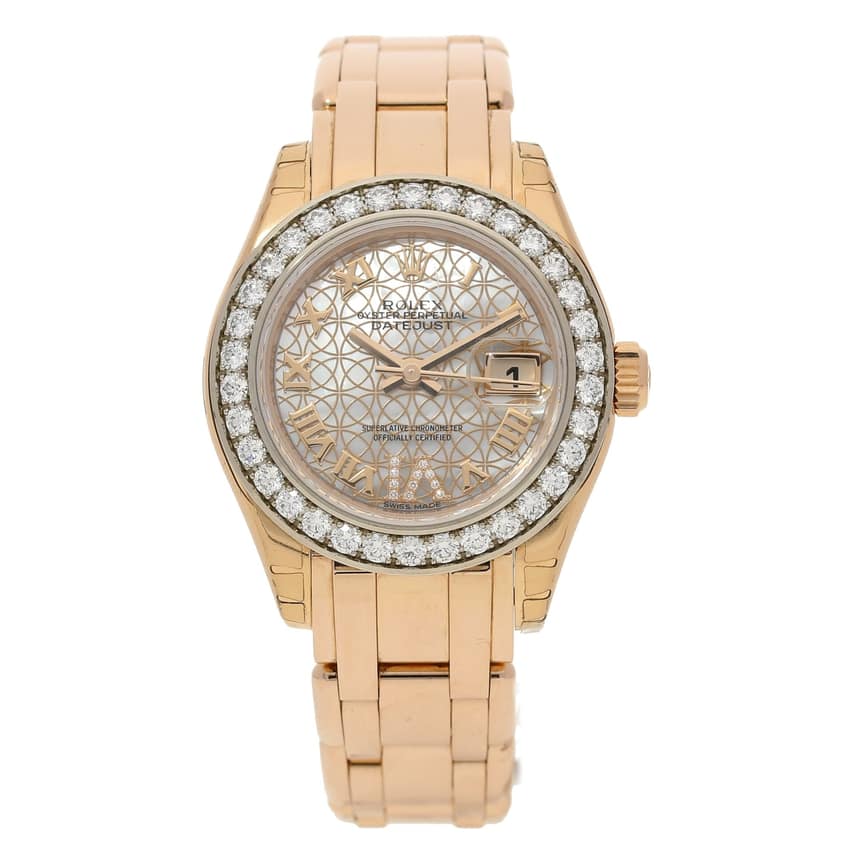 Rolex Pearlmaster 80285, Mother-of-Pearl dial, 39mm Yellow Gold