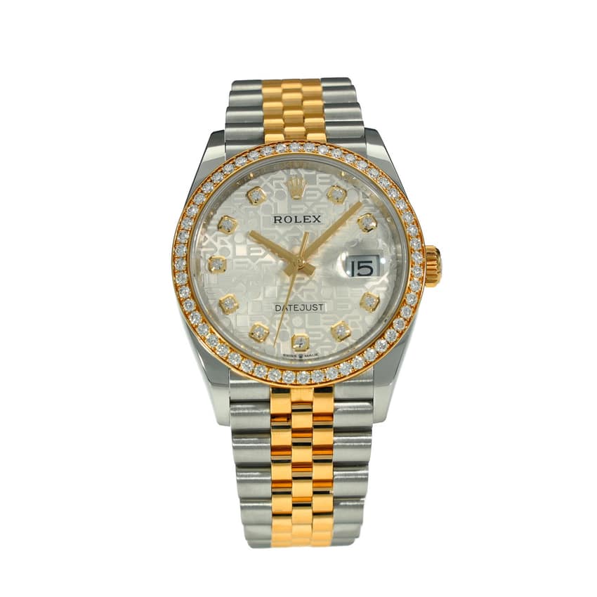 Rolex Datejust 126283-rbr, Brown dial, 36mm Everose Rolesor