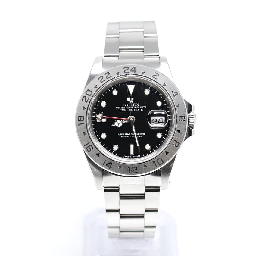 Rolex Explorer II 16570, Black dial, 42mm Oystersteel