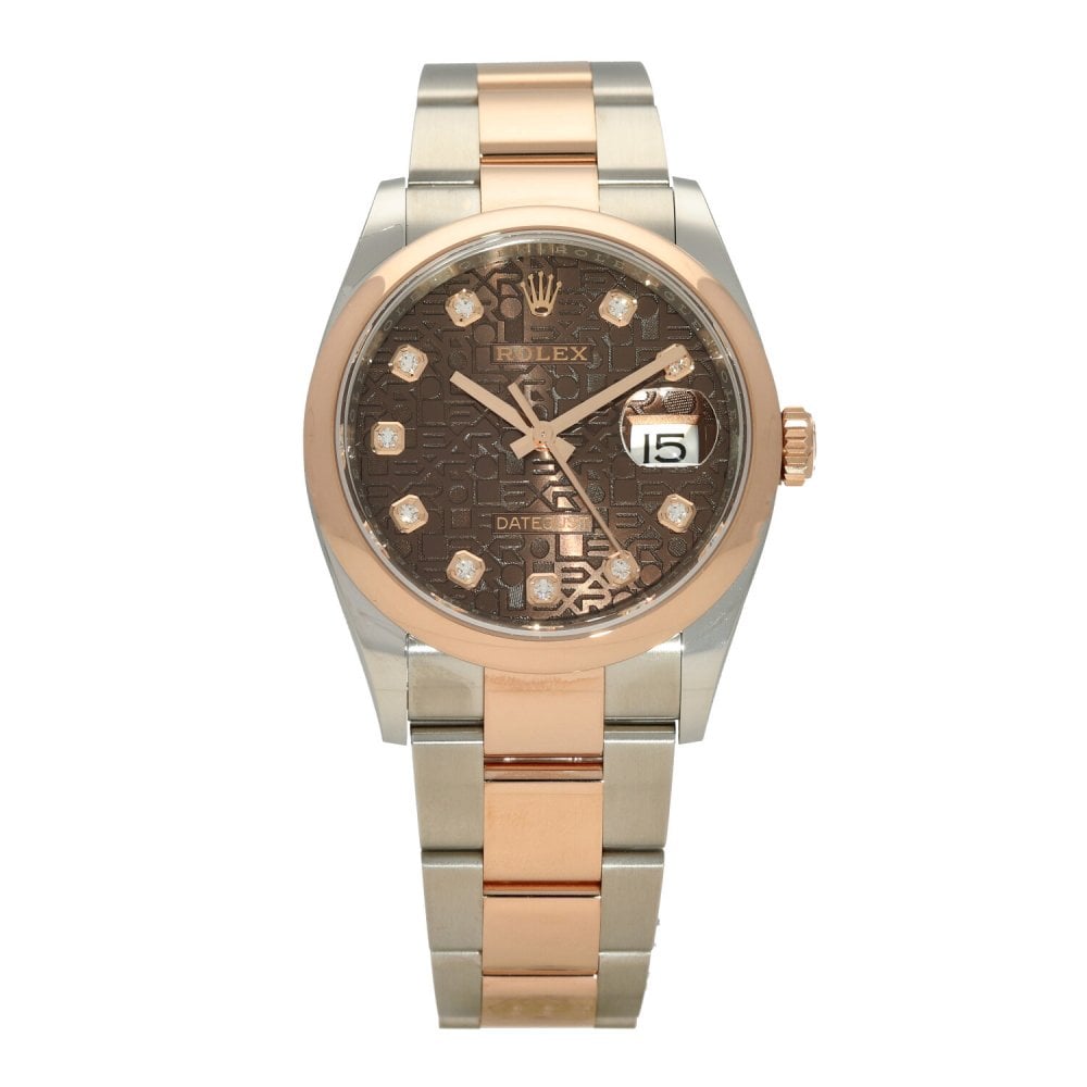 Rolex Datejust 126201, Champagne dial, 36mm Everose Rolesor