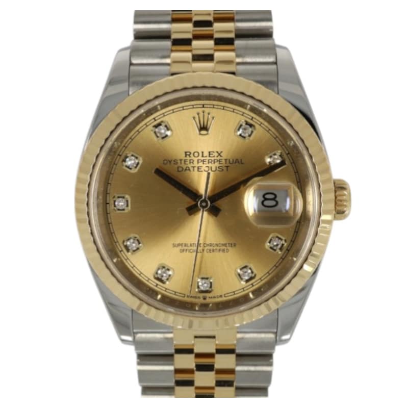 Rolex Datejust 126233, Green dial, 41mm Everose Rolesor