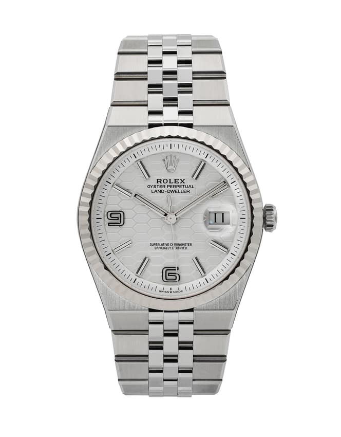 Rolex Land-Dweller 127334, Ice Blue dial, 40mm Platinum