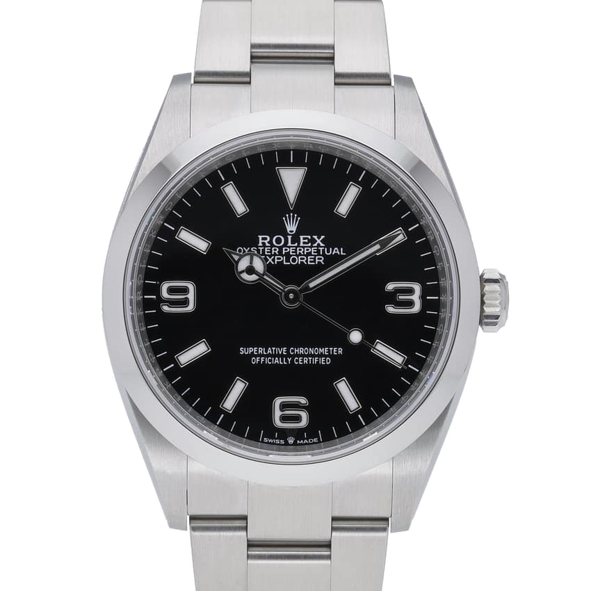 Rolex Explorer 124270, Black dial, 36mm Oystersteel