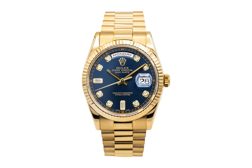 Rolex Day-Date 118238, Brown dial, 36mm White Gold