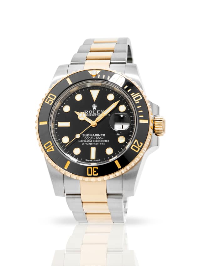 Rolex Submariner 116613 LN, Blue dial, 41mm Yellow Gold