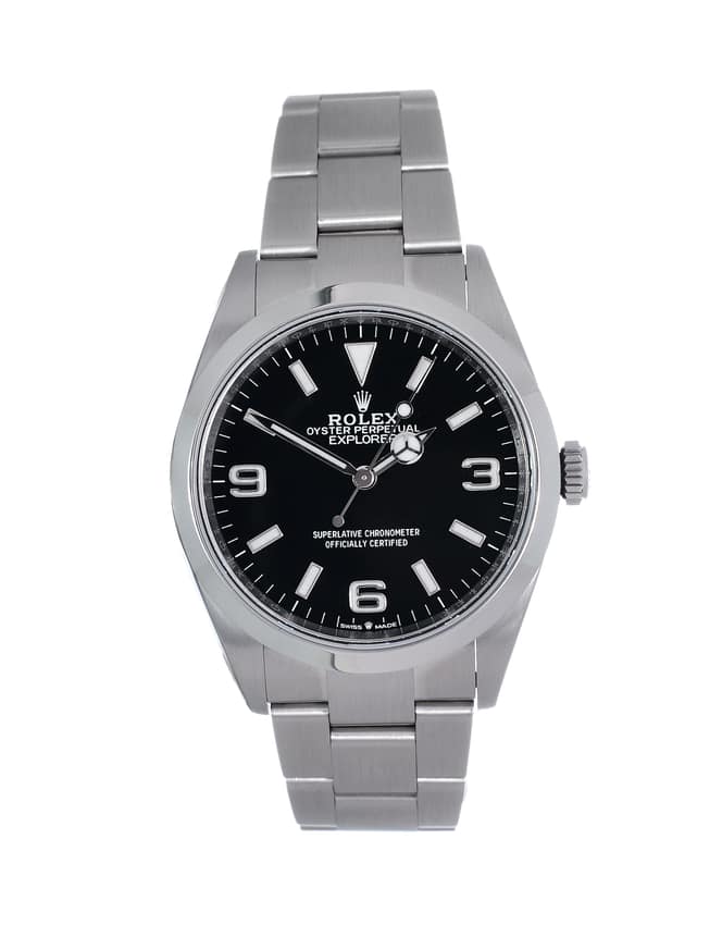 Rolex Explorer 124270, Black dial, 40mm Oystersteel