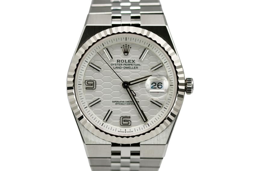 Rolex Land-Dweller 127334, White dial, 40mm Platinum