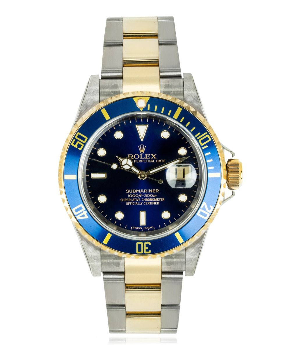 Rolex Submariner 16613, Blue dial, 41mm Oystersteel