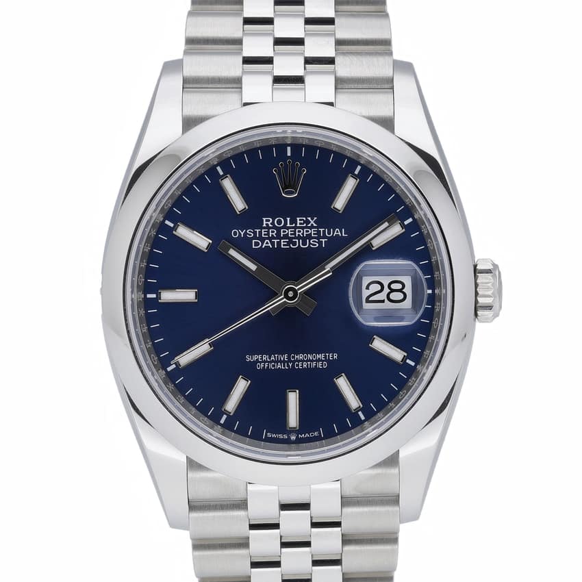 Rolex Datejust 126200, Black dial, 36mm Steel & Yellow Gold