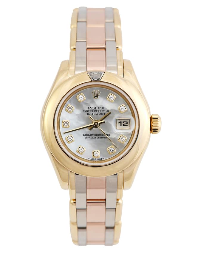 Rolex Pearlmaster 80328, White dial, 39mm White Gold