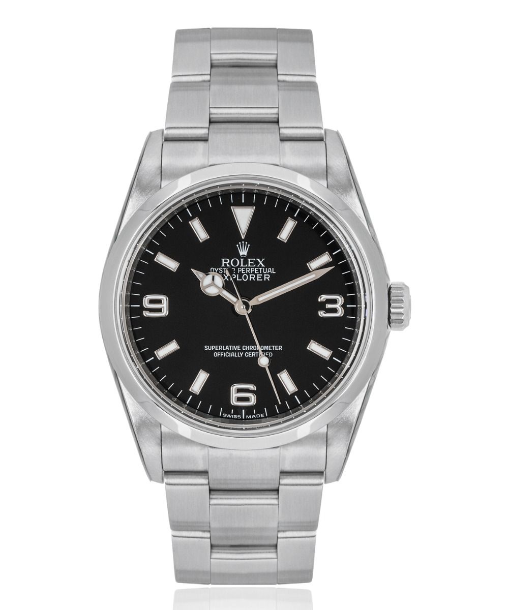 Rolex Explorer 114270, Black dial, 40mm Steel & Yellow Gold