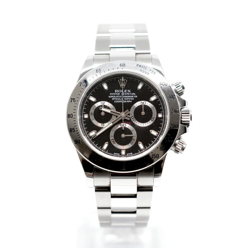 Rolex Cosmograph Daytona 116520, Silver dial, 40mm Platinum