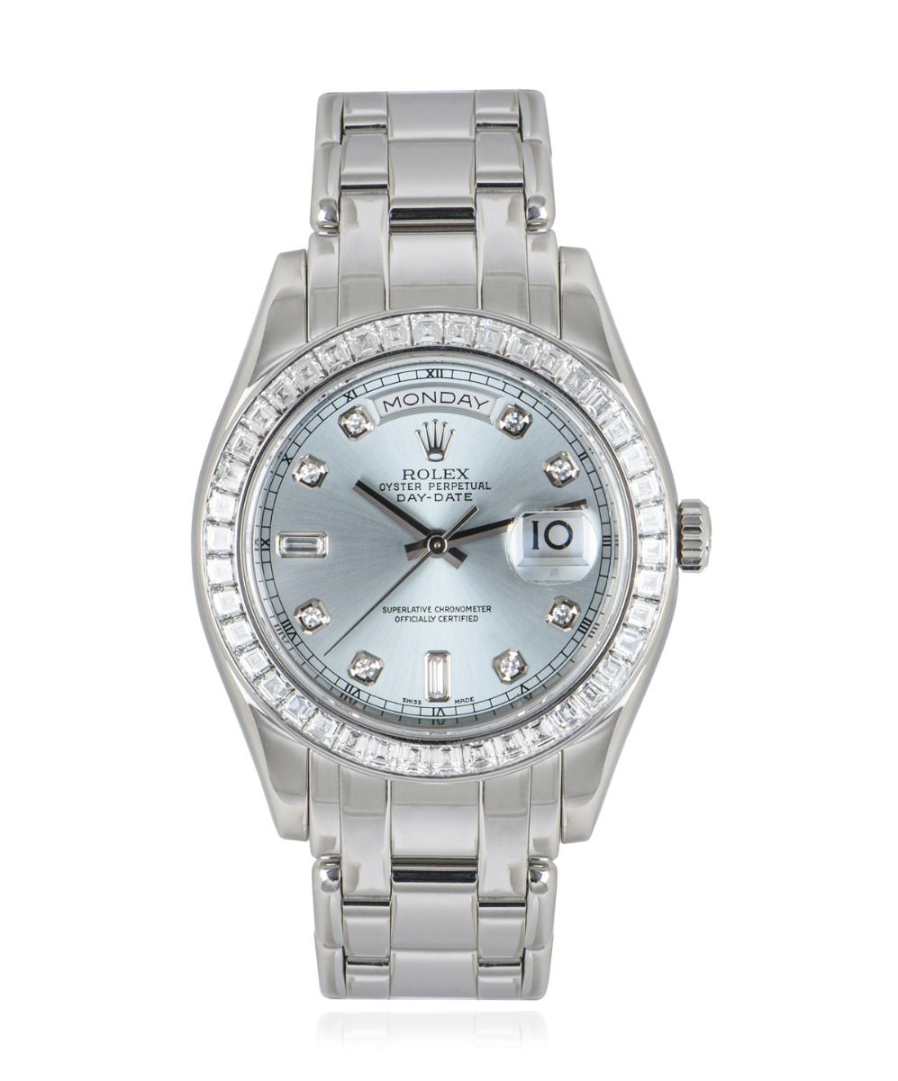 Rolex Day-Date 262529, Ice Blue dial, 40mm Everose Gold