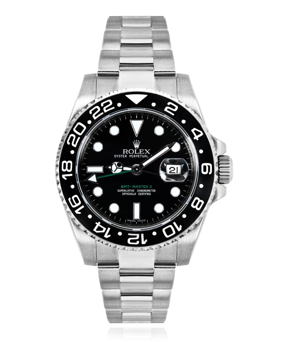 Rolex GMT-Master II 116710 LN, Black dial, 40mm White Gold