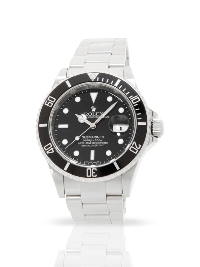 Rolex Submariner 16610, Green dial, 40mm Yellow Gold
