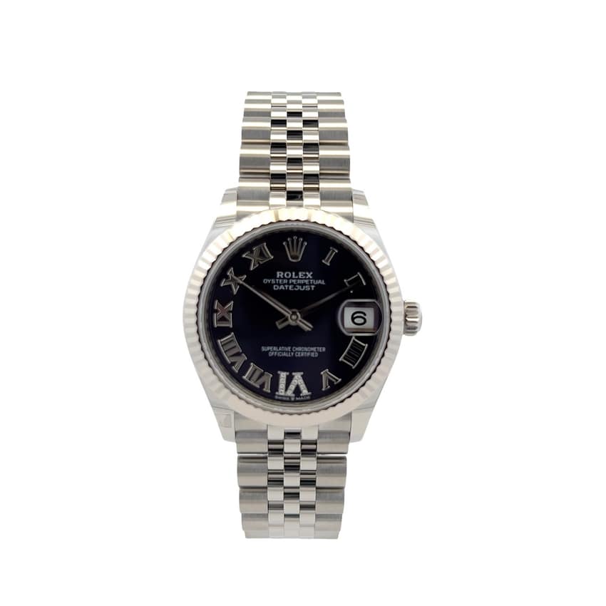 Rolex Lady-Datejust 278274, White dial, 31mm Everose Rolesor