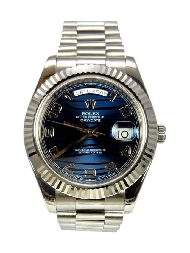 Rolex Day-Date 218239, Silver dial, 40mm Platinum
