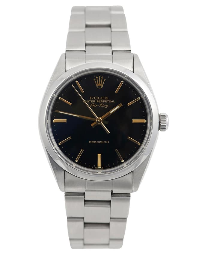 Rolex Air-King 5500, Black dial, 40mm Oystersteel