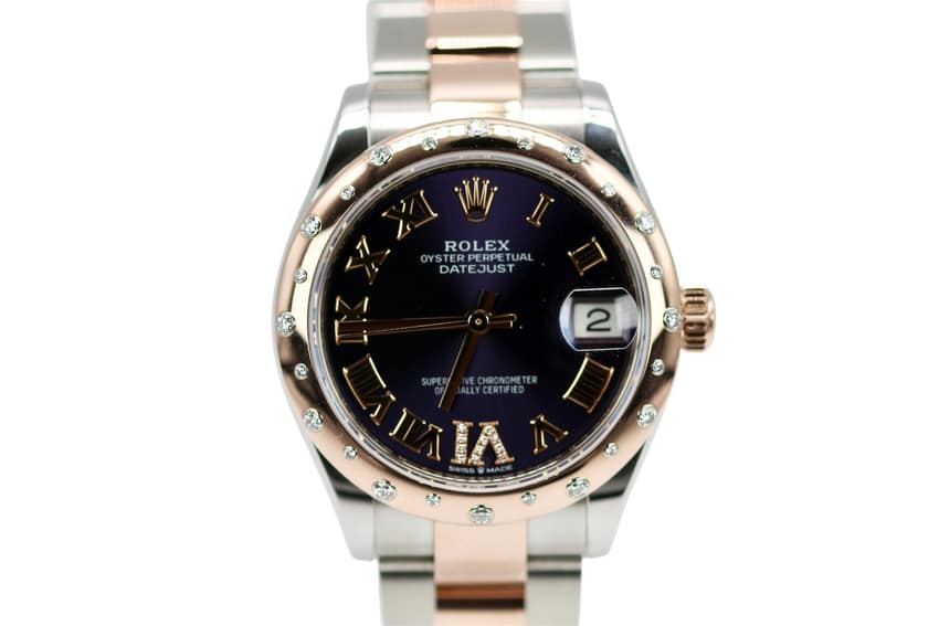 Rolex Lady-Datejust 278341 RBR, Champagne dial, 31mm Everose Rolesor