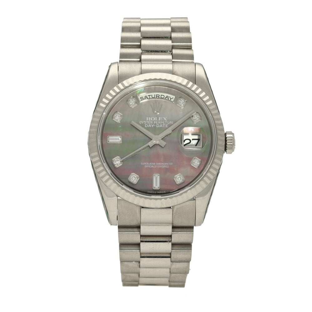 Rolex Day-Date 118239, Ice Blue dial, 36mm Everose Gold
