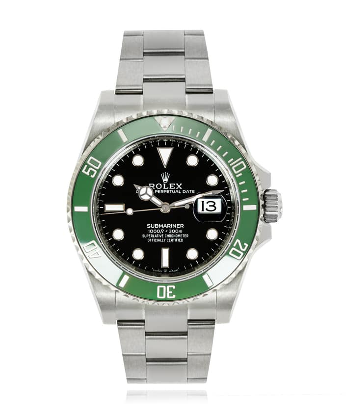 Rolex Submariner 126610 LV, Green dial, 41mm Yellow Gold