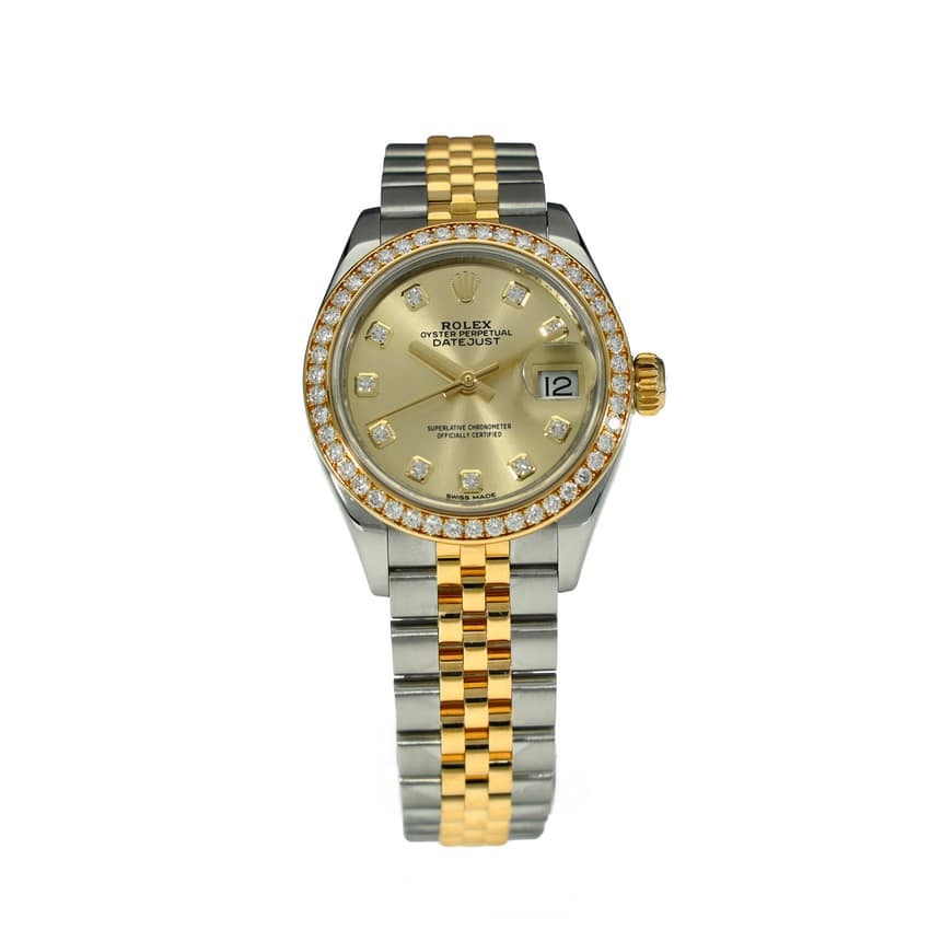Rolex Lady-Datejust 279383 RBR, White dial, 28mm Oystersteel
