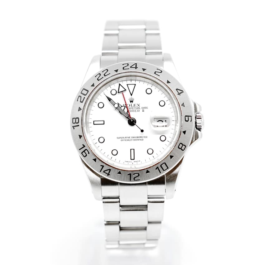 Rolex Explorer II 16570, Black dial, 42mm Oystersteel
