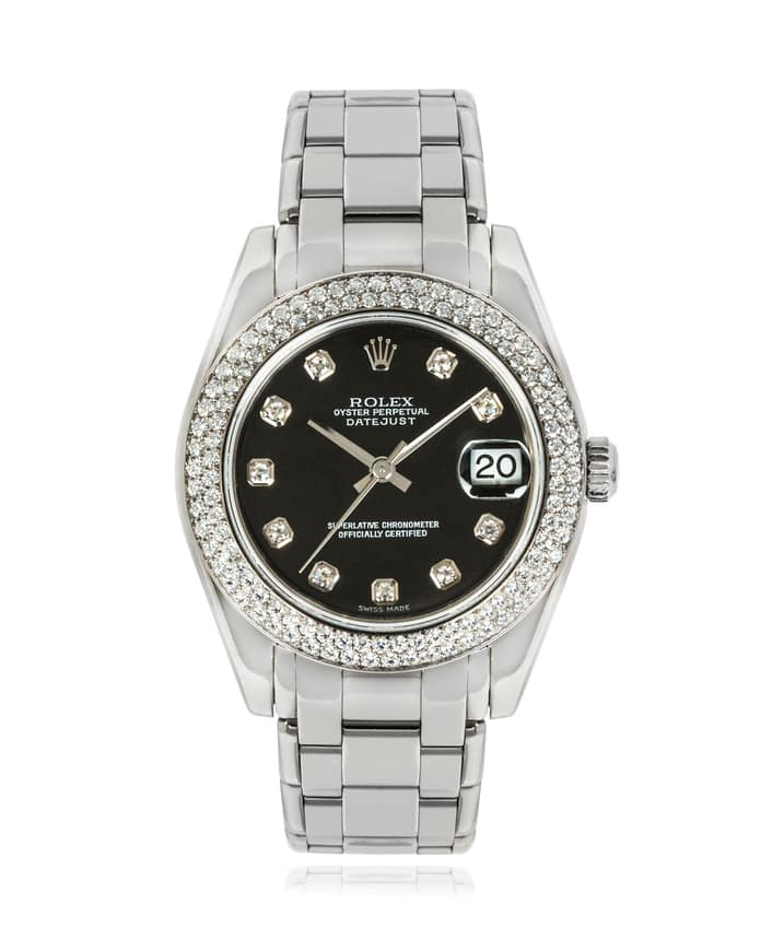 Rolex Pearlmaster 81339, Champagne dial, 29mm Everose Gold
