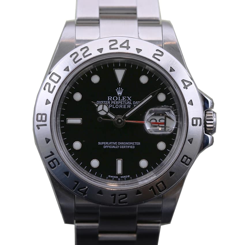 Rolex Explorer II 16570, Black dial, 42mm Oystersteel