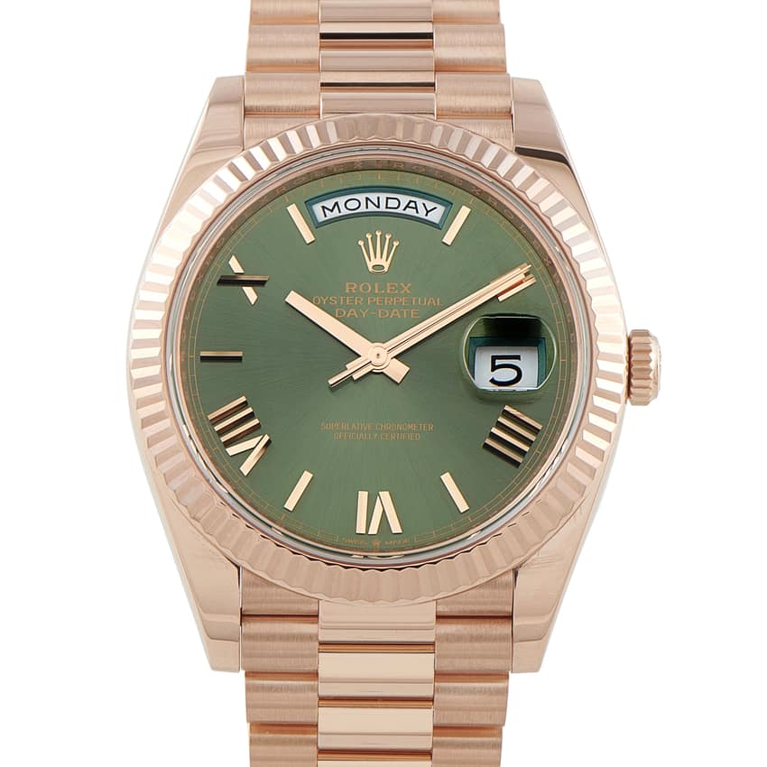 Rolex Day-Date 228235, Champagne dial, 36mm Everose Gold