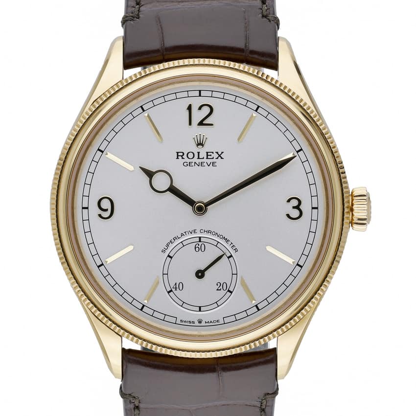 Rolex Perpetual 1908 52508, Black dial, 39mm Yellow Gold